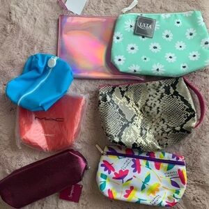 Various Makeup Bags (MAC, Drunk Elephant, Clinique)